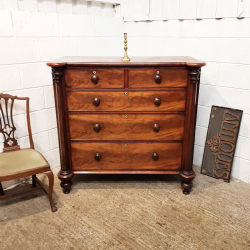 Antique  Victorian Mahogany Chest of Drawers C1880