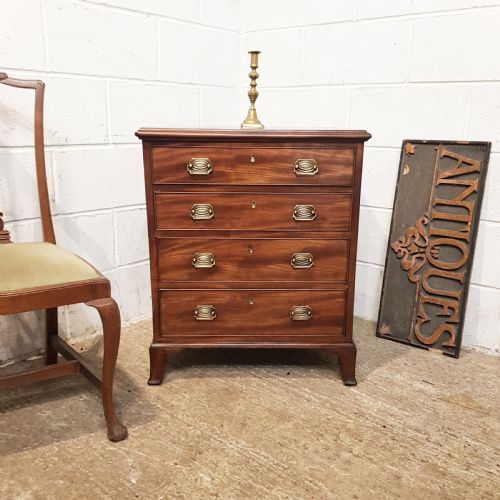 Antique 18th Century Mahogany Dwarf Chest of Drawers C1780