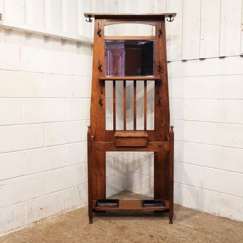 Antique Liberty’s Oak Arts & Crafts Hall Stand C1890