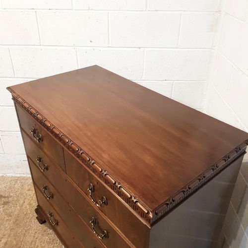 fig 1. ANTIQUE EDWARDIAN MAHOGANY CHEST OF DRAWERS BY WARING & GILLOWS C1900