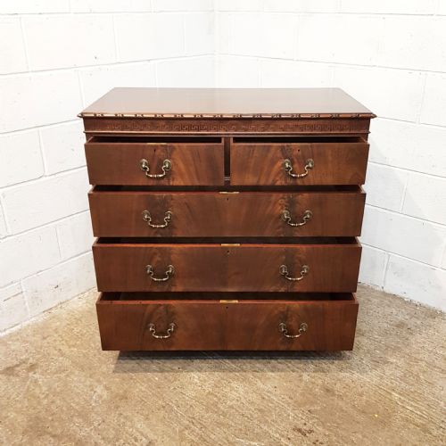 fig 2. ANTIQUE EDWARDIAN MAHOGANY CHEST OF DRAWERS BY WARING & GILLOWS C1900