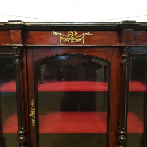 fig 2. ANTIQUE EARLY VICTORIAN CUBAN MAHOGANY MARBLE TOPPED CREDENZA SIDEBOARD C1840