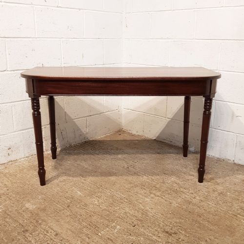 fig 2. ANTIQUE PAIR 18TH CENTURY MAHOGANY D END SIDE TABLES C1780