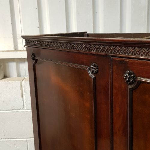 ANTIQUE 18TH CENTURY MAHOGANY DOUBLE WARDROBE C1780 - ADDITIONAL PHOTO 5