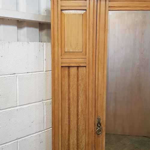 fig 1. ANTIQUE VICTORIAN ASH SINGLE WARDROBE C1890