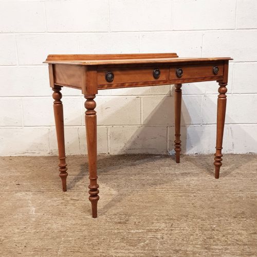 fig 1. ANTIQUE VICTORIAN SATINWOOD WRITING TABLE C1880