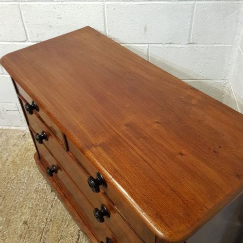 fig 2. ANTIQUE VICTORIAN MAHOGANY CHEST OF DRAWERS C1880