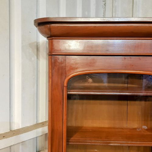fig 2. AN ANTIQUE VICTORIAN MAHOGANY LIBRARY BOOKCASE C1880