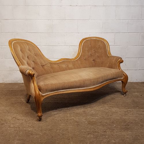 fig 2. AN ANTIQUE VICTORIAN SATINWOOD SHOW FRAME SOFA C1870