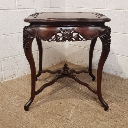 fig 1. AN ANTIQUE CHINESE ROSEWOOD OCCASIONAL TABLE C1880