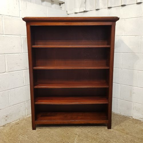 fig 2. AN ANTIQUE VICTORIAN MAHOGANY OPEN BOOKCASE C1890