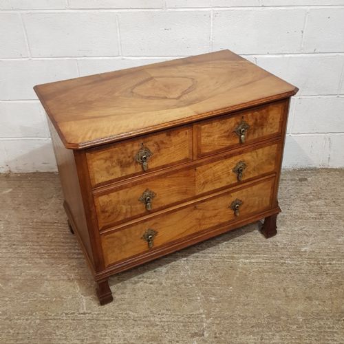 fig 1. AN ANTIQUE WALNUT CHEST OF DRAWERS C1920