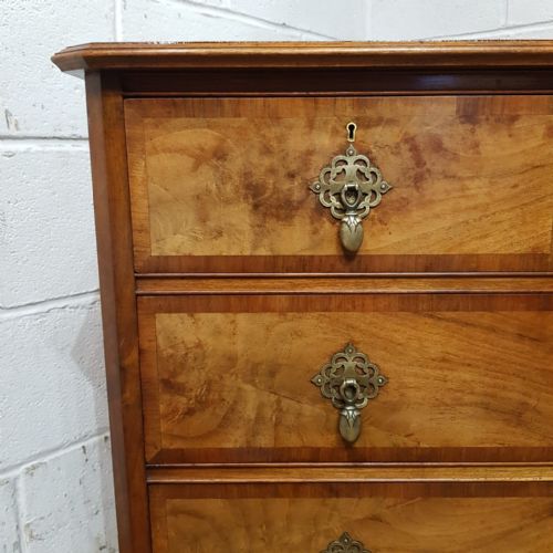 fig 2. AN ANTIQUE WALNUT CHEST OF DRAWERS C1920