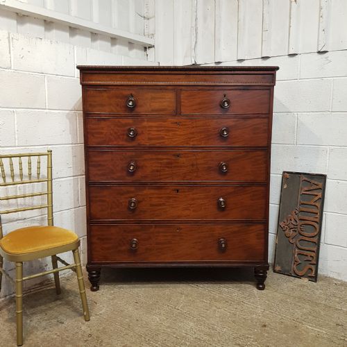 A William 4th Five Height Mahogany Chest of Drawers C1830