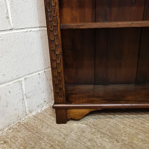 fig 2. AN ANTIQUE LATE VICTORIAN CARVED OAK BOOKCASE C1900