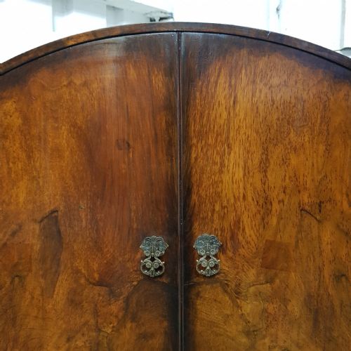 A BEAUTIFUL 1920'S BURR WALNUT TALLBOY - ADDITIONAL PHOTO 2