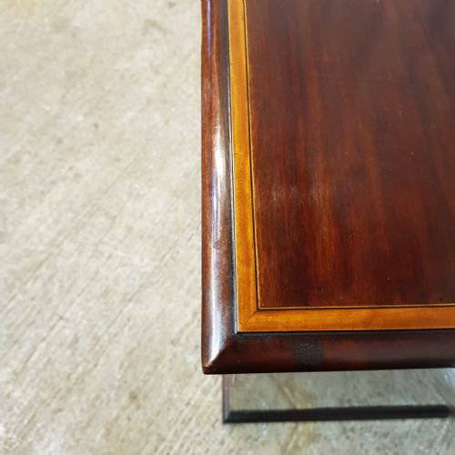 fig 1. AN EDWARDIAN 4 HEIGHT MAHOGANY CHEST OF DRAWERS BY ROBINSONS OF NEWCASTLE C1900