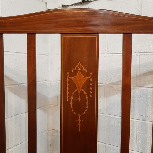fig 2. AN ANTIQUE EDWARDIAN MAHOGANY DOUBLE BED C1900
