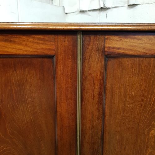 fig 1. A GEORGE 3rd DWARF MAHOGANY WARDROBE C1800
