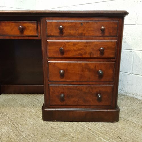 fig 1. A VICTORIAN LONG MAHOGANY DESK C1880