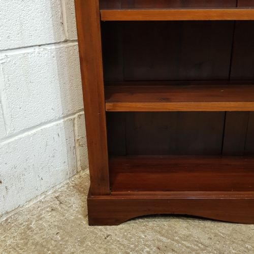 fig 2. A LARGE VICTORIAN OPEN MAHOGANY BOOKCASE C1880