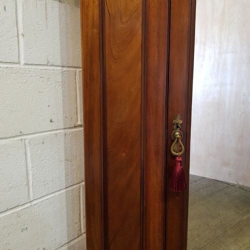 fig 1. A RARE VICTORIAN MAHOGANY SINGLE WARDROBE C1880
