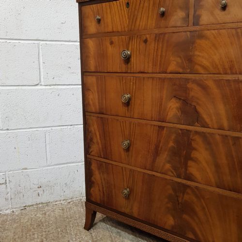 fig 2. AN ANTIQUE WALNUT TALLBOY CHEST C1920