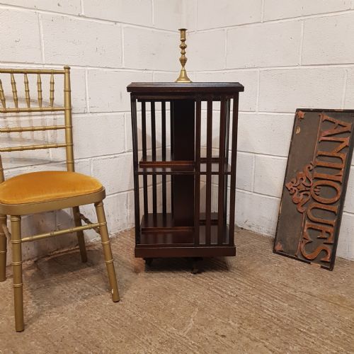 An Antique Mahogany Revolving Bookcase C1920