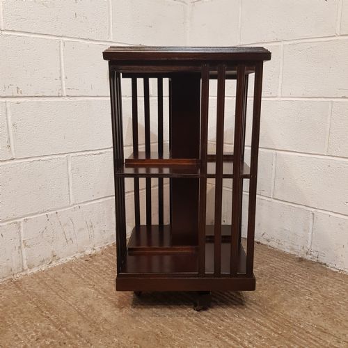 fig 2. AN ANTIQUE MAHOGANY REVOLVING BOOKCASE C1920