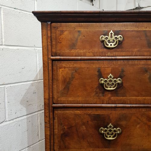 fig 2. A GEORGE 3rd WALNUT AND OAK CHEST ON STAND C1780