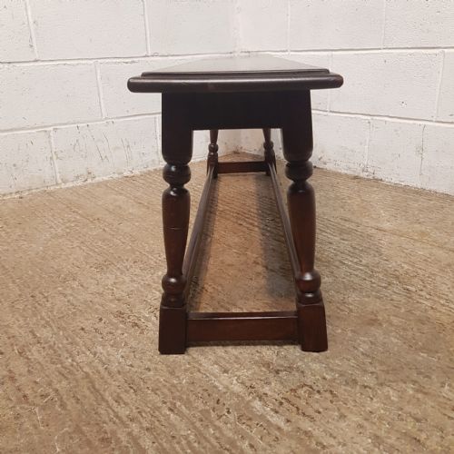 A PAIR OF ANTIQUE OAK BENCHES C1920 - ADDITIONAL PHOTO 11