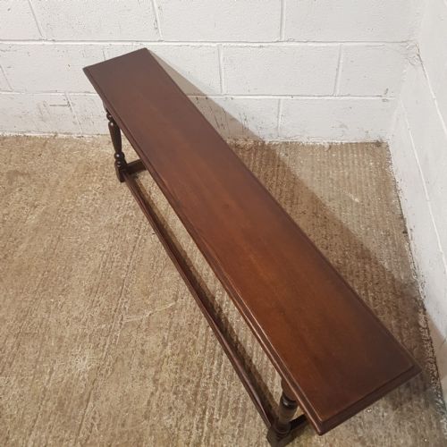 A PAIR OF ANTIQUE OAK BENCHES C1920 - ADDITIONAL PHOTO 15