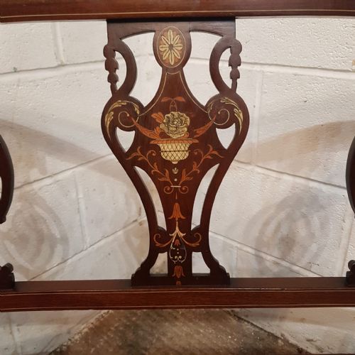 fig 2. AN EDWARDIAN MAHOGANY SALON SOFA C1900