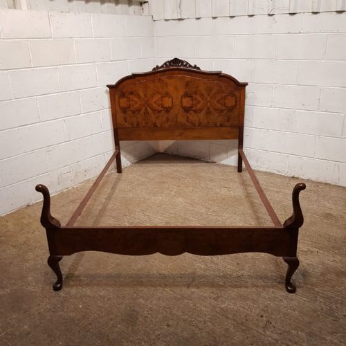 An Antique Burr Walnut Double Bed C1920