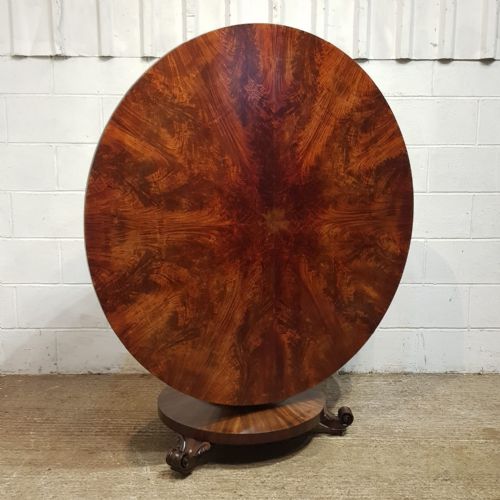 fig 1. A WILLIAM 4th TIP TOP DINING TABLE IN MAHOGANY C1830