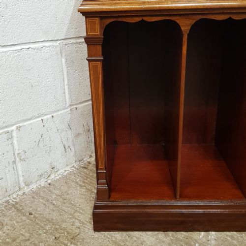 AN EDWARDIAN MAHOGANY SIDE CABINET BY COLLINSON LOCK LONDON C1900 - ADDITIONAL PHOTO 5