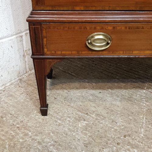 A REGENCY MAHOGANY ASTRAGAL GLAZED BOOKCASE ON STAND C1810 - ADDITIONAL PHOTO 4