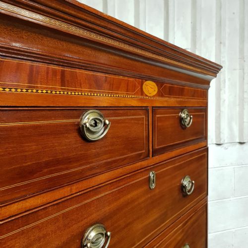 A GEORGE 3RD MAHOGANY CHEST ON CHEST C1780 - ADDITIONAL PHOTO 8