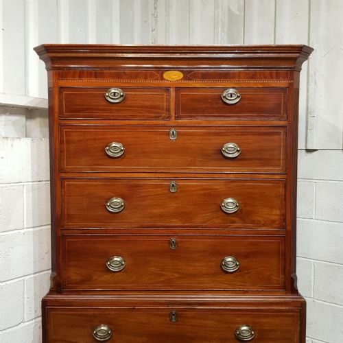 A GEORGE 3RD MAHOGANY CHEST ON CHEST C1780 - ADDITIONAL PHOTO 10