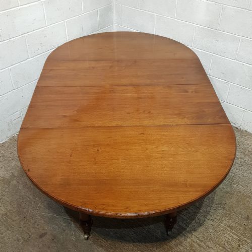 A VICTORIAN WALNUT PULL OUT EXTENDING DINING TABLE WITH TWO EXTRA LEAVES C1890 - ADDITIONAL PHOTO 6
