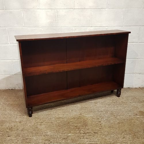 A VICTORIAN MAHOGANY OPEN BOOKCASE C1890 - ADDITIONAL PHOTO 1