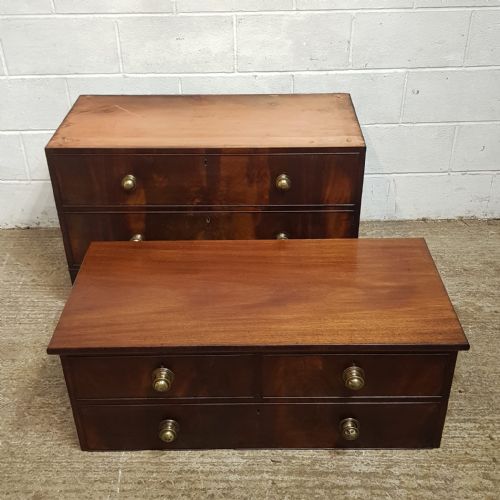 fig 2. A REGENCY MAHOGANY CAMPAIGN CHEST C1820