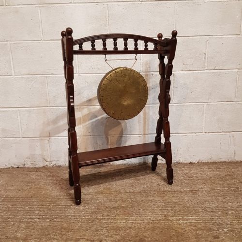AN ORIGINAL EDWARDIAN DINNER GONG C1900 - ADDITIONAL PHOTO 1