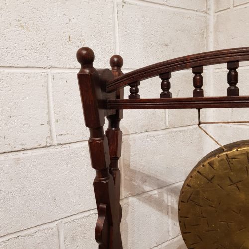 AN ORIGINAL EDWARDIAN DINNER GONG C1900 - ADDITIONAL PHOTO 2