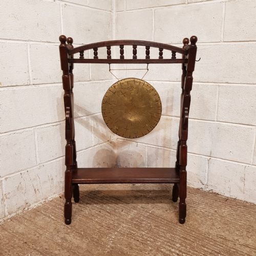 AN ORIGINAL EDWARDIAN DINNER GONG C1900 - ADDITIONAL PHOTO 7