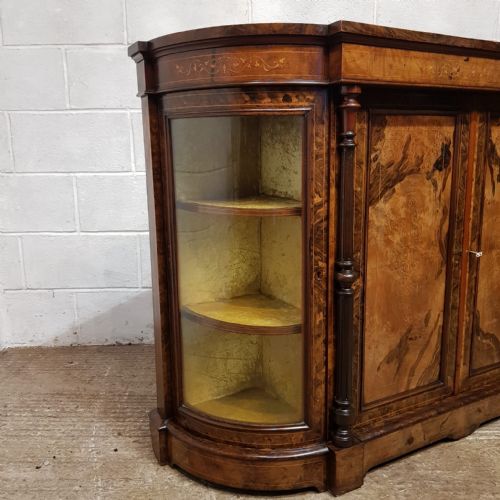 AN ANTIQUE VICTORIAN WALNUT CREDENZA C1880 - ADDITIONAL PHOTO 6