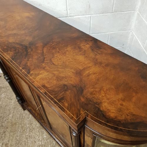 AN ANTIQUE VICTORIAN WALNUT CREDENZA C1880 - ADDITIONAL PHOTO 10