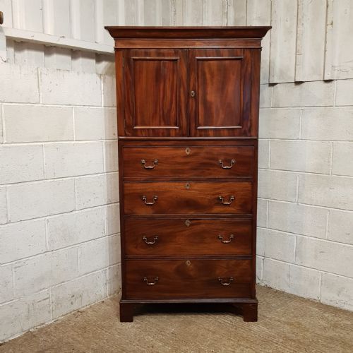 A VICTORIAN MAHOGANY SMALL LINED PRESS C1860 - ADDITIONAL PHOTO 6