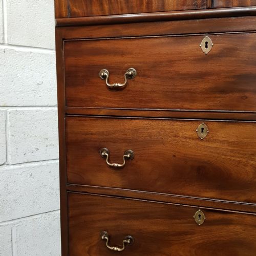 A VICTORIAN MAHOGANY SMALL LINED PRESS C1860 - ADDITIONAL PHOTO 9