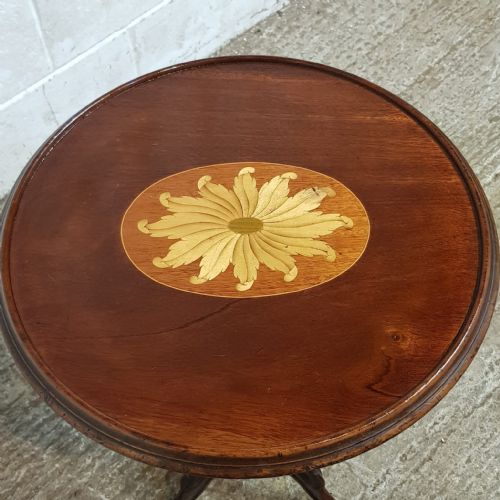 A VICTORIAN MAHOGANY ROUND DISH TOPPED TRIPOD TABLE C1880 - ADDITIONAL PHOTO 3